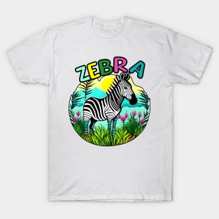 Animal Alphabet - Z for Zebra T-Shirt